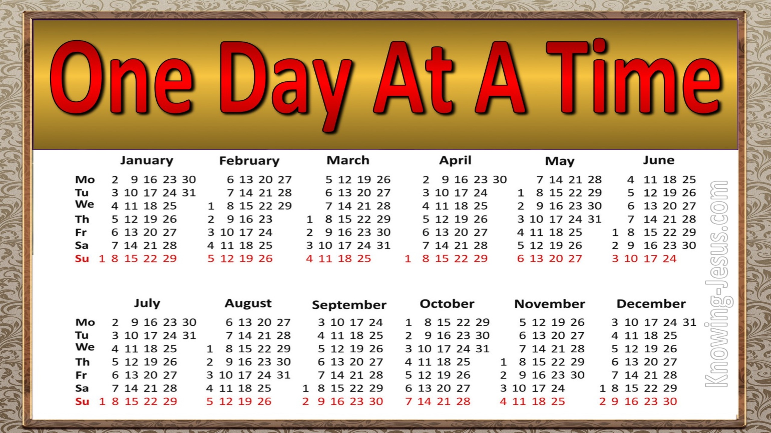 One Day At A Time (devotional)04-27 (red)